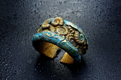 Fossilized Treasure Bracelet Cuff Bracelet SweetyBijou Jewelry   