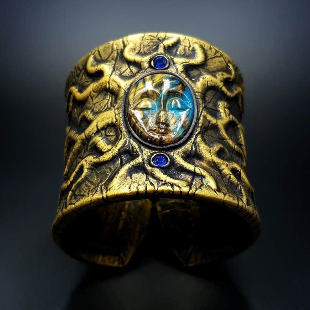 Goddess Face Bracelet Cuff Bracelet SweetyBijou Jewelry Default Title  