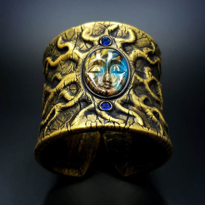 Goddess Face Bracelet Cuff Bracelet SweetyBijou Jewelry Default Title  