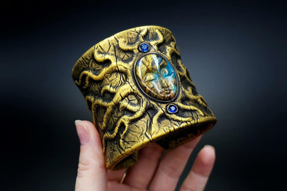 Goddess Face Bracelet Cuff Bracelet SweetyBijou Jewelry   