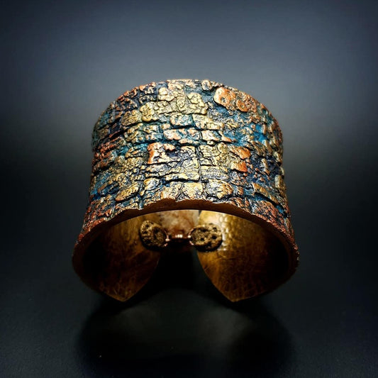 Tree Bark Bracelet Cuff Bracelet SweetyBijou Jewelry Default Title  