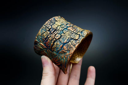 Tree Bark Bracelet Cuff Bracelet SweetyBijou Jewelry   