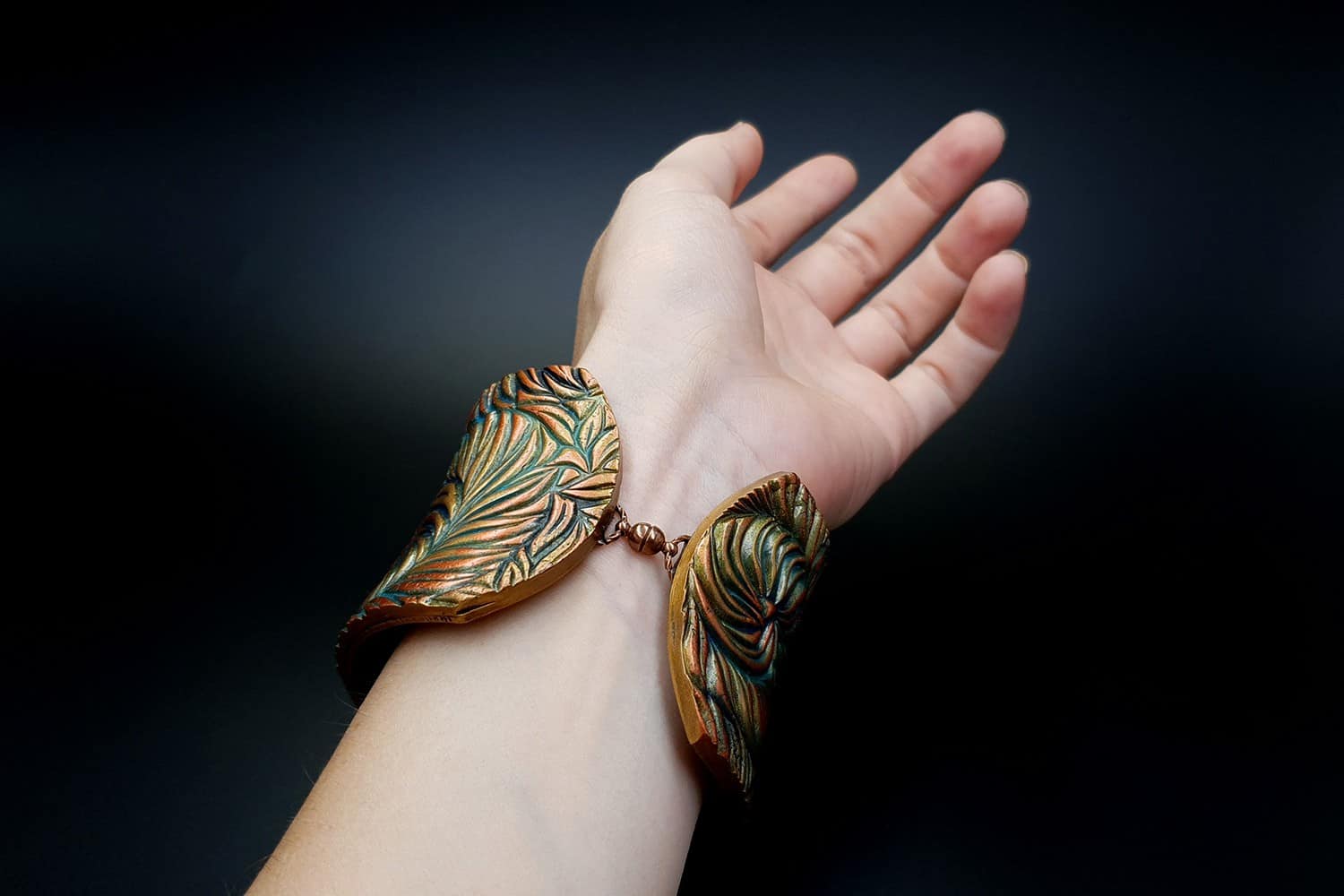 Tree Bark Bracelet Cuff Bracelet SweetyBijou Jewelry   