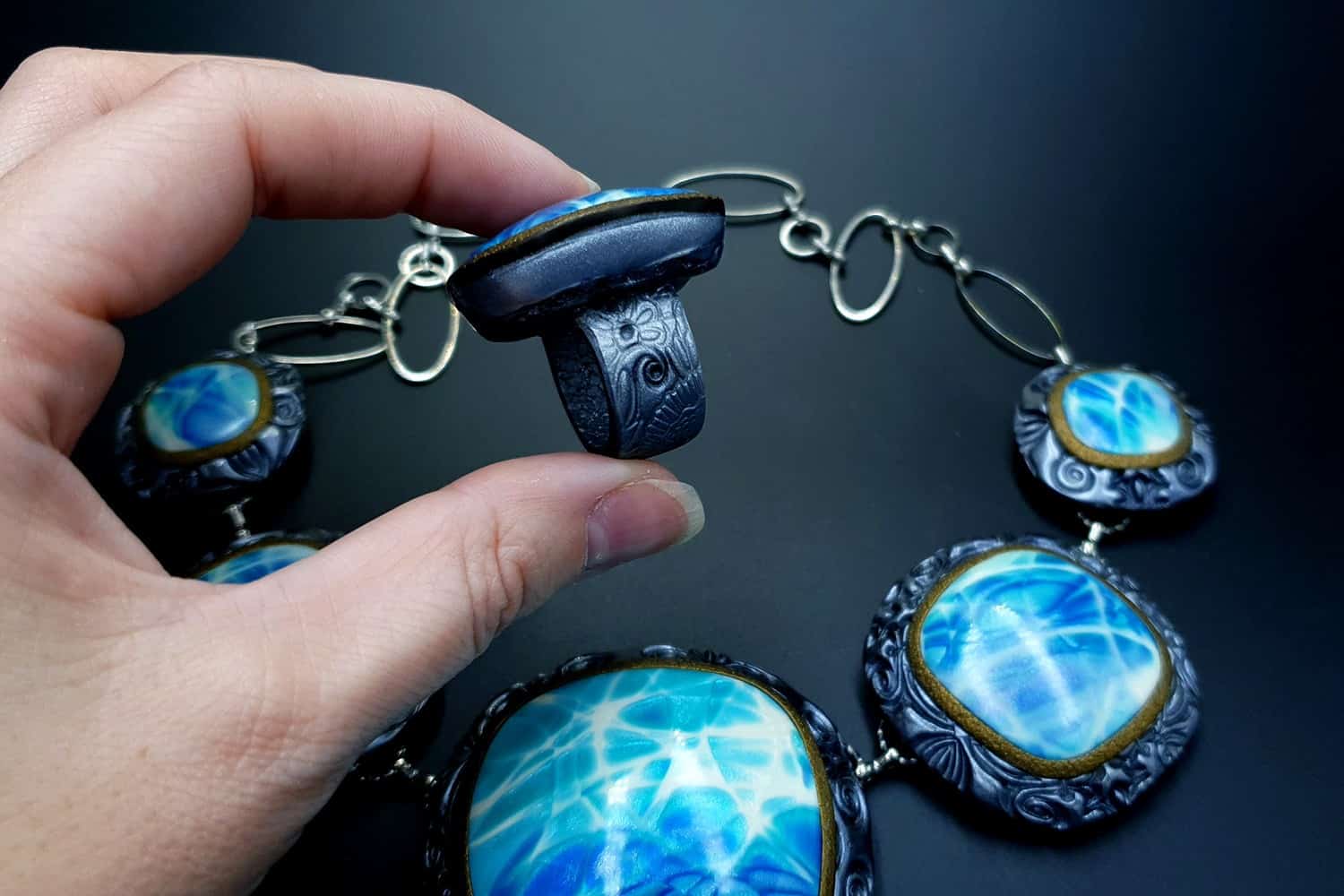 "Under the Water" Jewelry Set Jewelry Set SweetyBijou Jewelry   