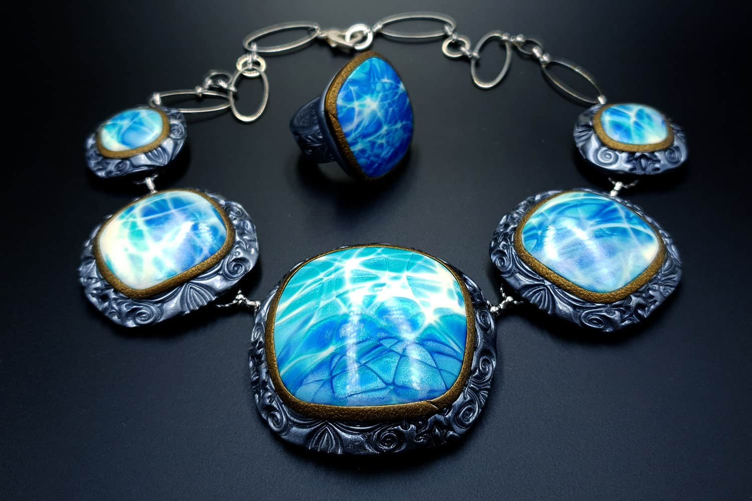 "Under the Water" Jewelry Set Jewelry Set SweetyBijou Jewelry   