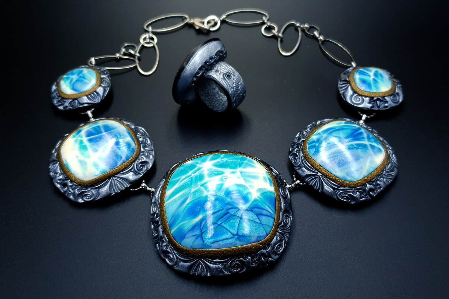 "Under the Water" Jewelry Set Jewelry Set SweetyBijou Jewelry   