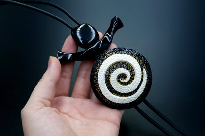 Yin-Yang Swirl Long Pendant - Infiniti of Perfection Pendant SweetyBijou Jewelry   