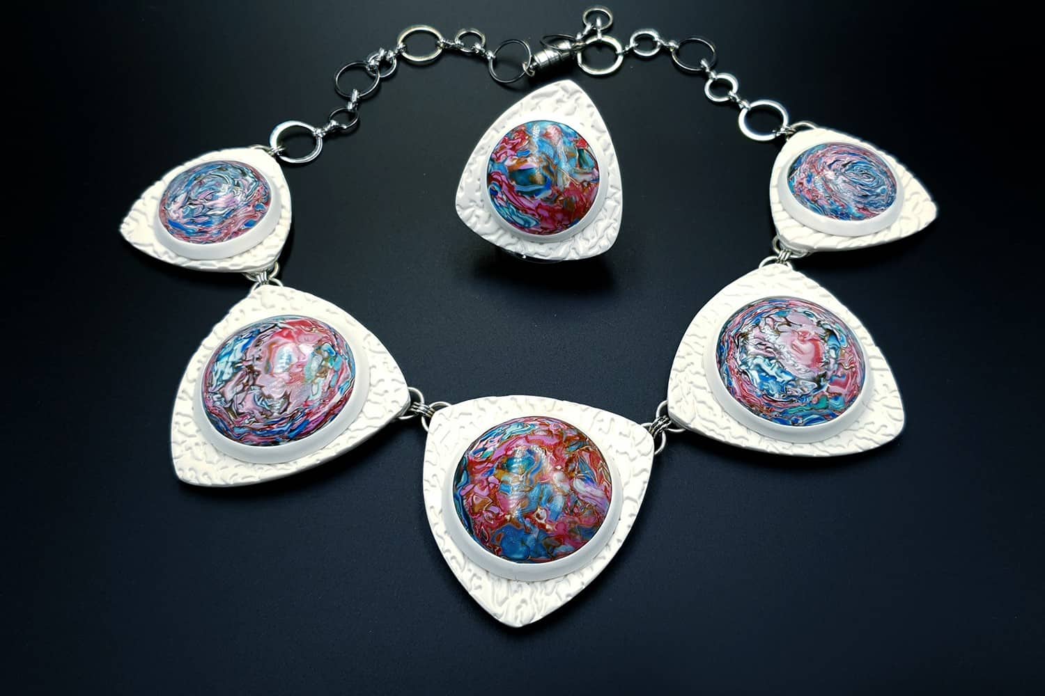 "Earth in the Porthole" Jewelry Set (2139)