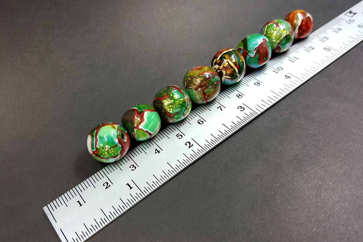 8 pcs Jade Sanded & Polished Beads (Polymer Clay) (7636)
