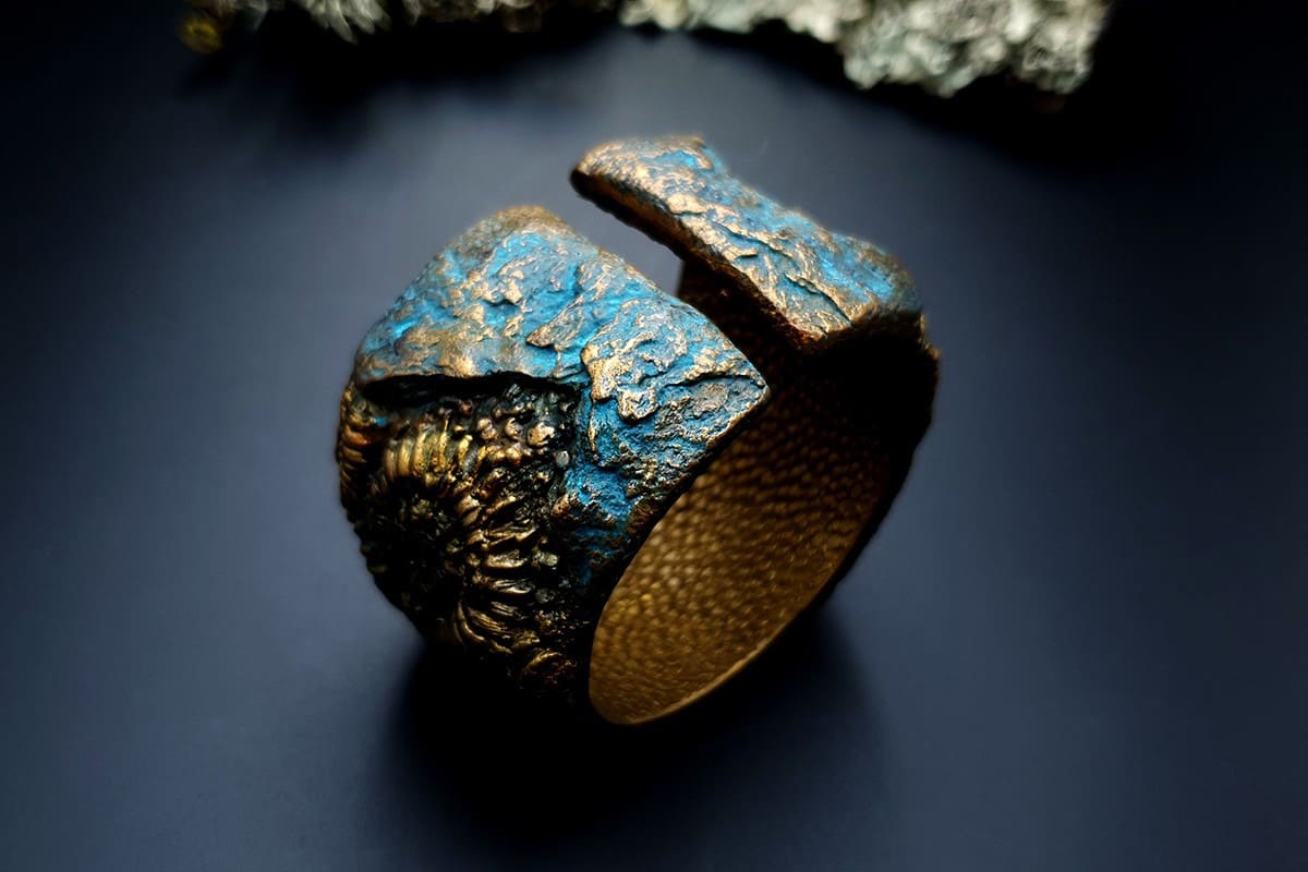 Bracelet Cuff Ammonites (8384)