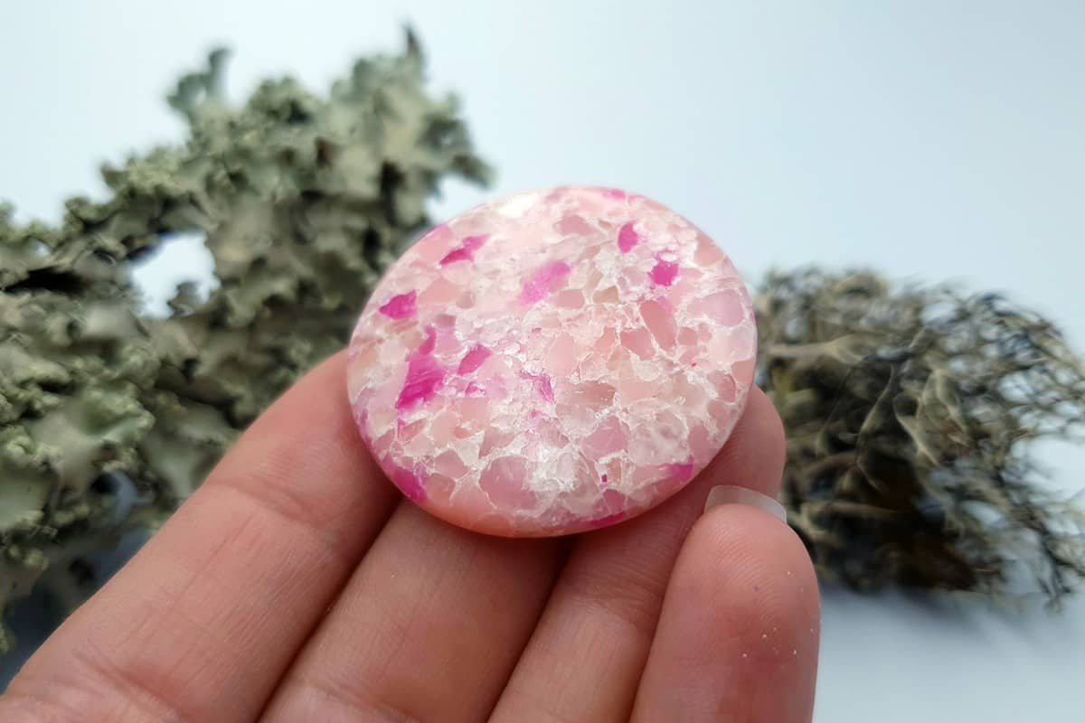 3 pcs Faux Pink Stones from Polymer Clay (Set #6) (8126)