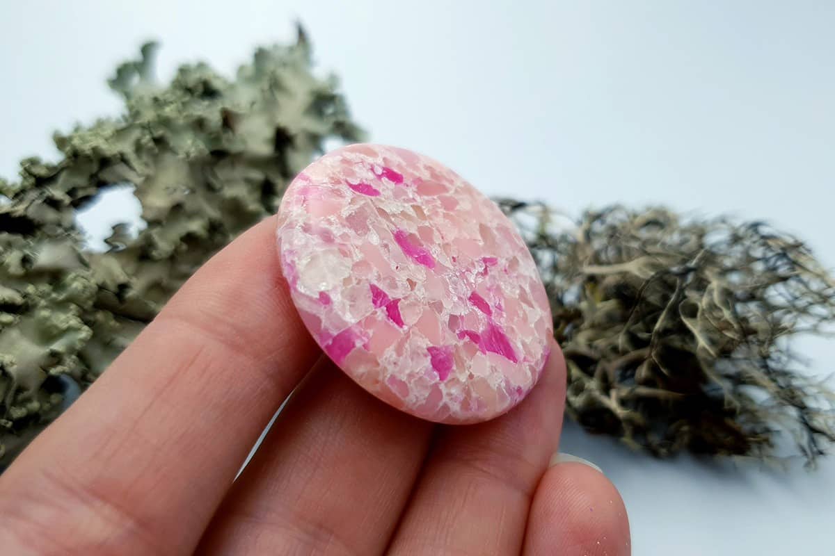 3 pcs Faux Pink Stones from Polymer Clay (Set #6) (8130)