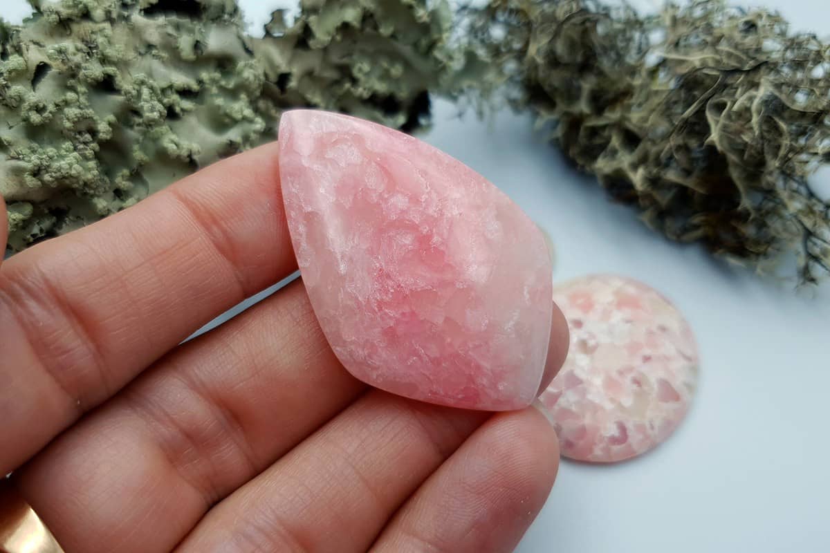 3 pcs Faux Pink Stones from Polymer Clay (Set #9) (8159)