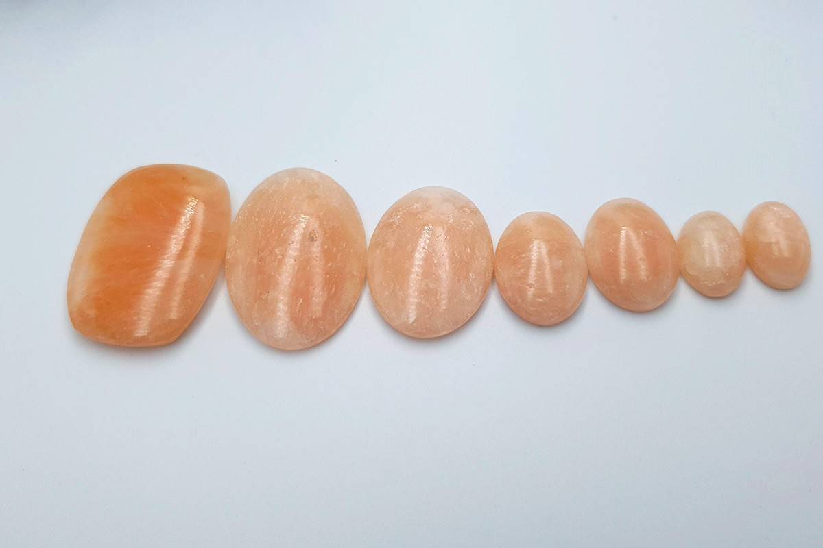 7 pcs Faux Pink Stones from Polymer Clay (Set #12) (8178)
