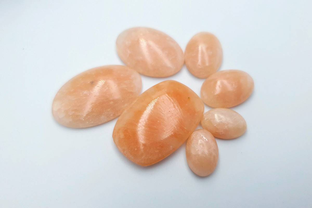 7 pcs Faux Pink Stones from Polymer Clay (Set #12) (8197)