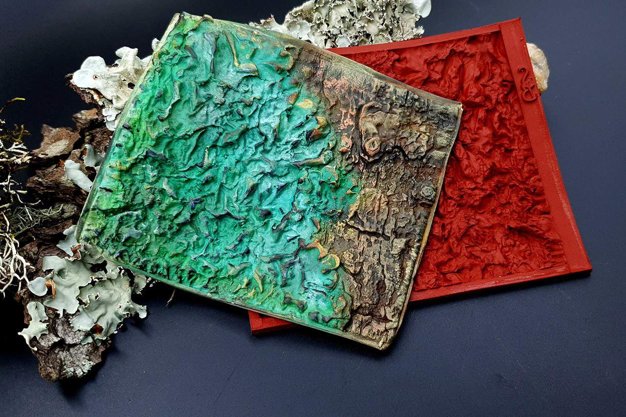 Silicone Texture Forest Lichens - 115x100mm (10516)