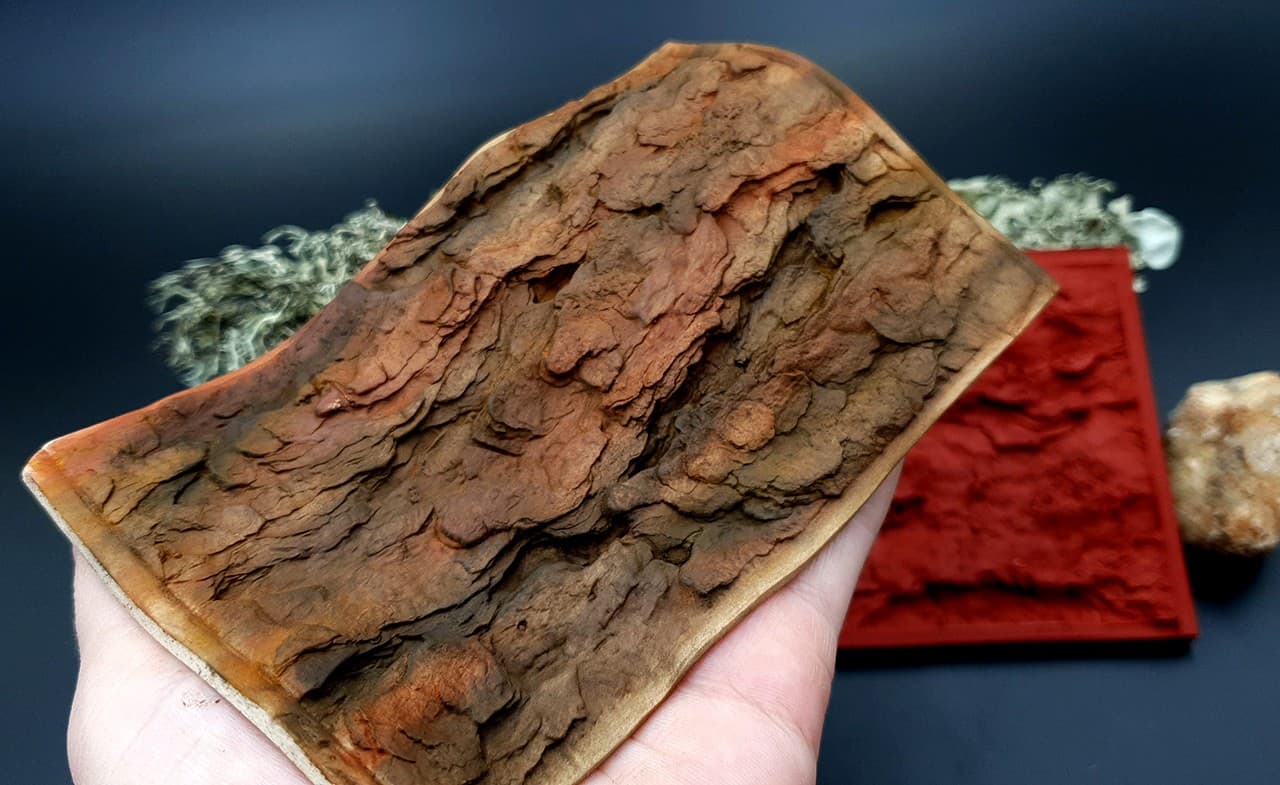 Silicone Texture Pine Tree Bark - 135x90mm (10524)