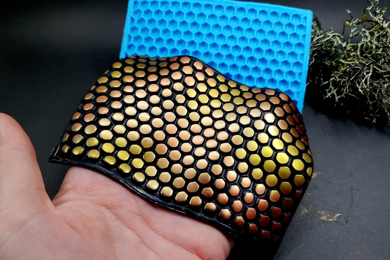 Silicone Texture Honeycomb (Opposite) - 111x80mm (10792)