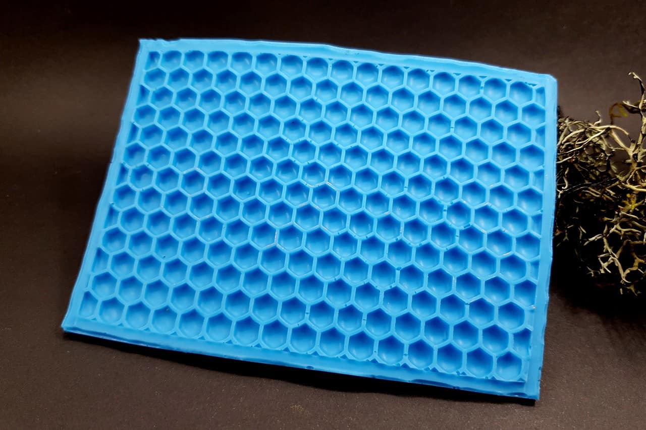 Silicone Texture Honeycomb (Opposite) - 111x80mm (10795)