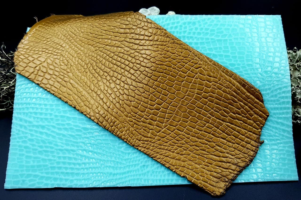 Silicone Texture Reptile Skin Leather - 180x110mm (10843)