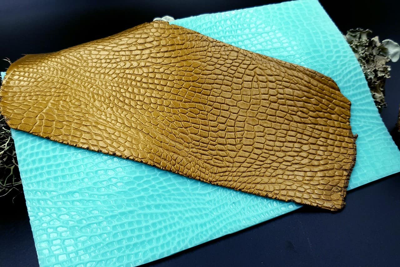 Silicone Texture Reptile Skin Leather - 180x110mm (10844)