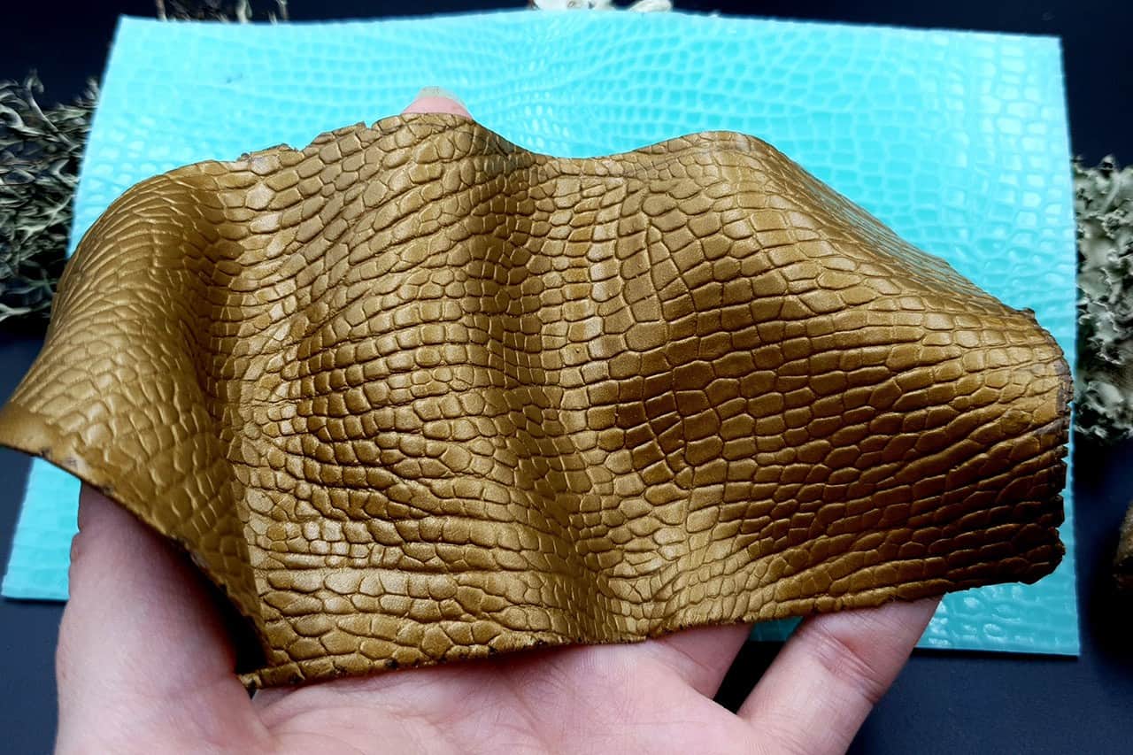 Silicone Texture Reptile Skin Leather - 180x110mm (10846)