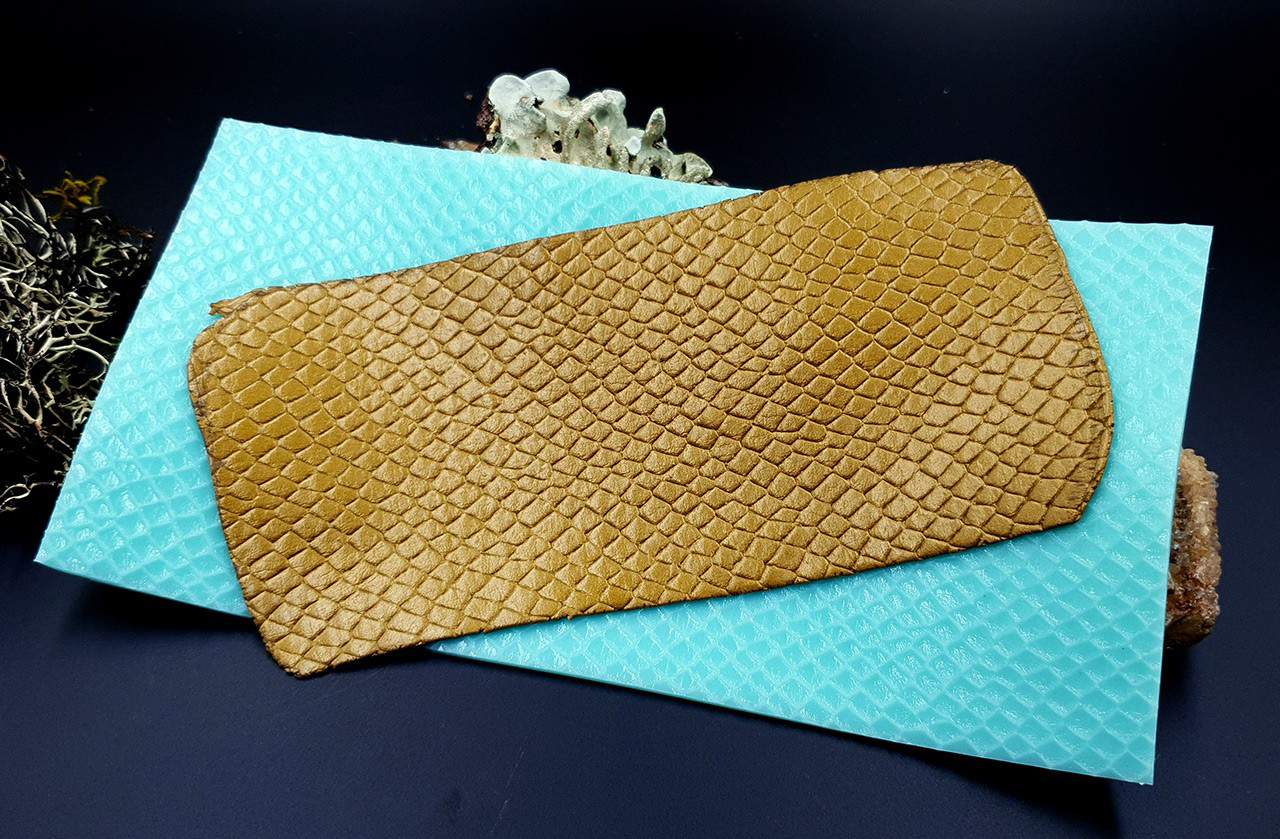 Silicone Texture Snake Skin Leather - 190x100mm