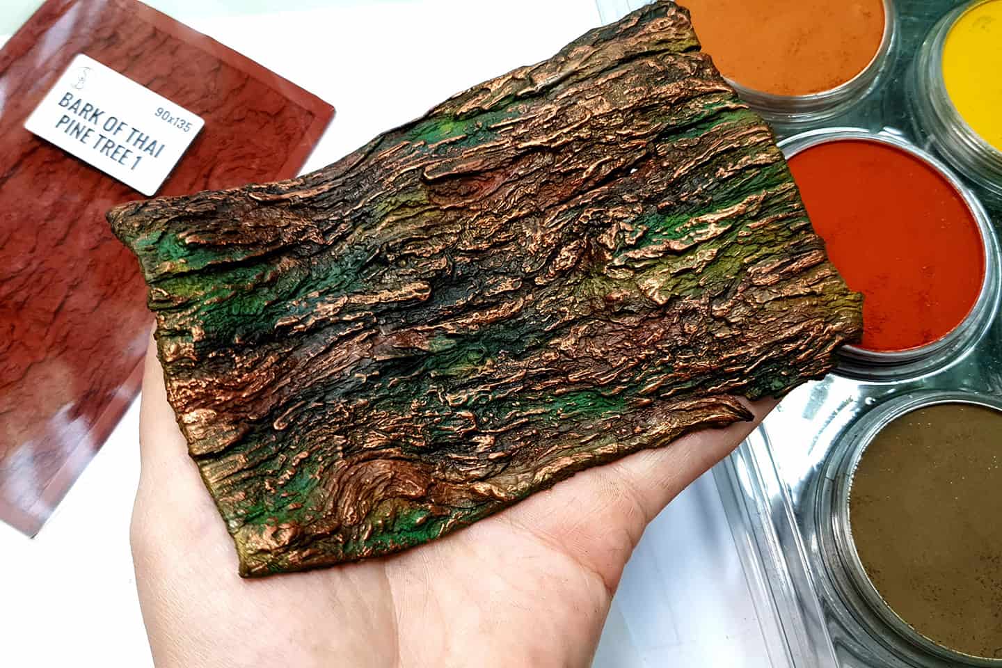 Silicone Texture Bark of Thai Pine Tree #1 (13119)