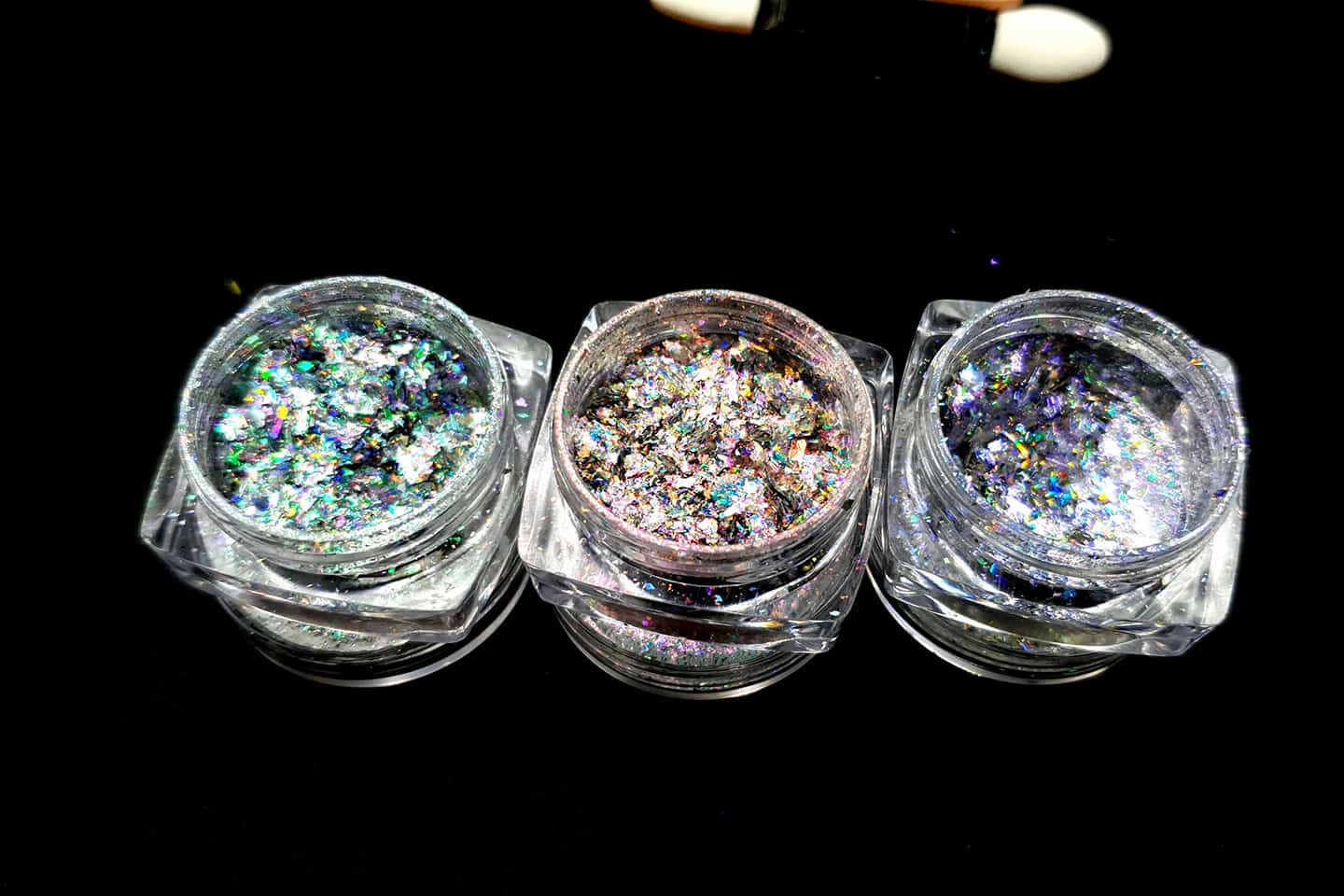 3 Aurora Chameleon Flakes, Art Glitter Powder #14202
