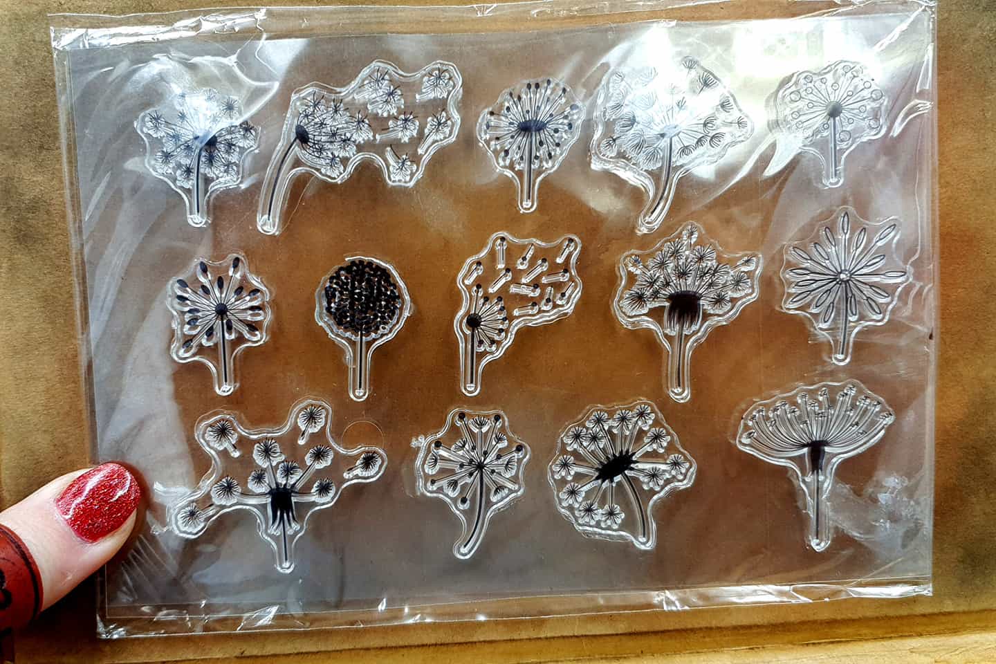 Clear Silicone Stamp "Dandelions" (13476)