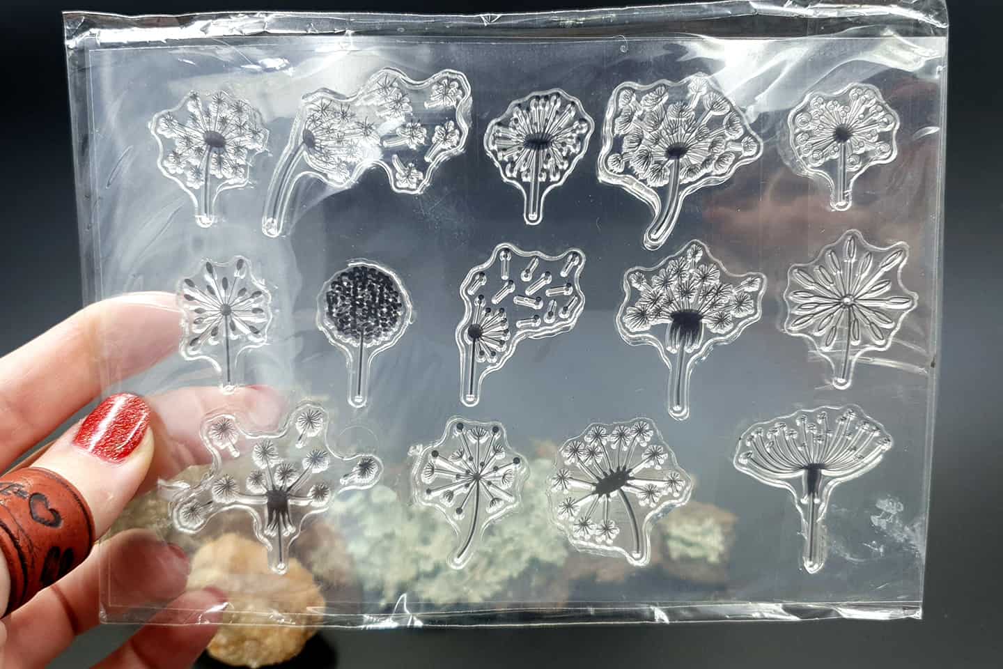 Clear Silicone Stamp "Dandelions"