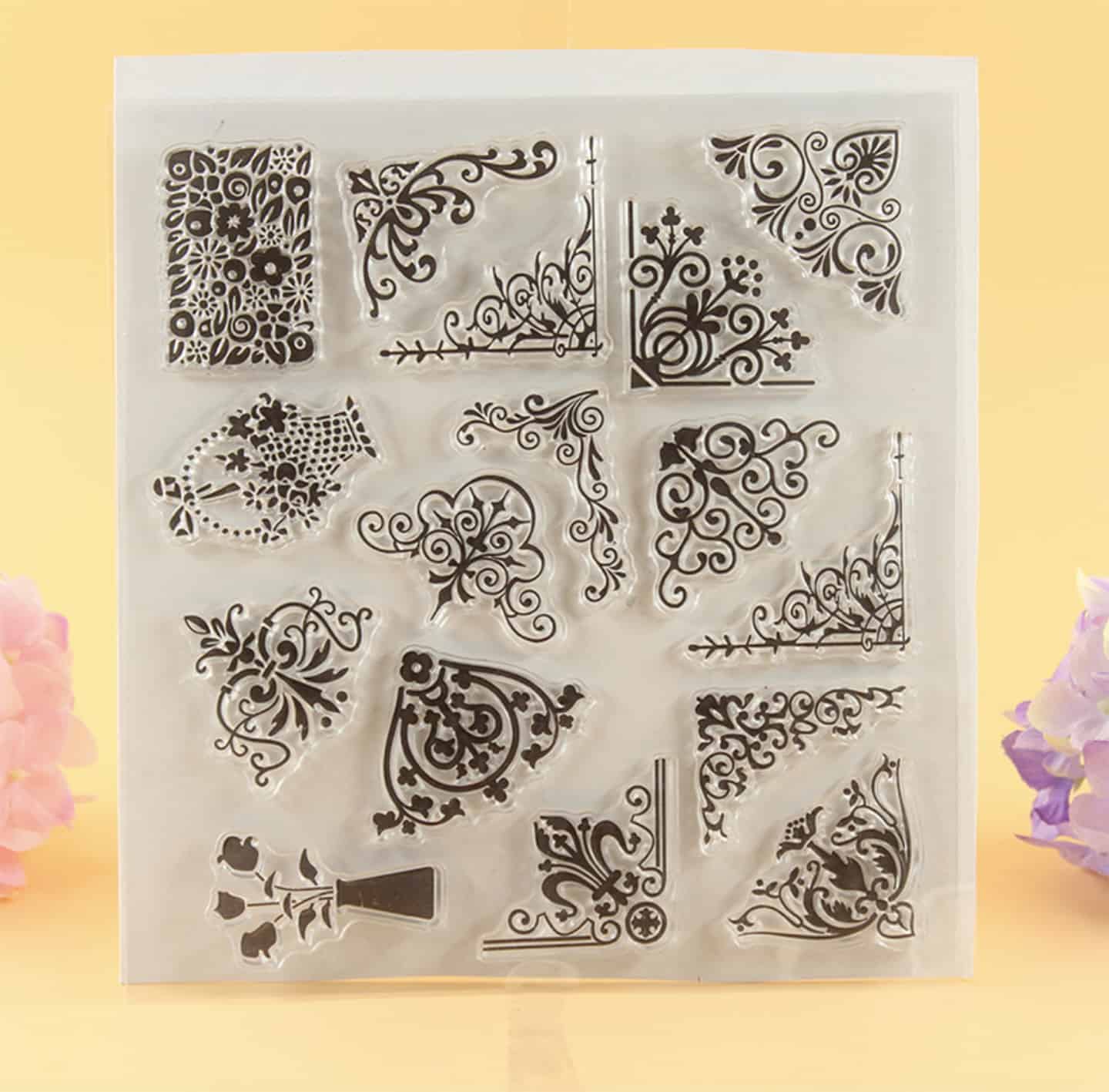 Clear Silicone Stamp "Corners" (13515)