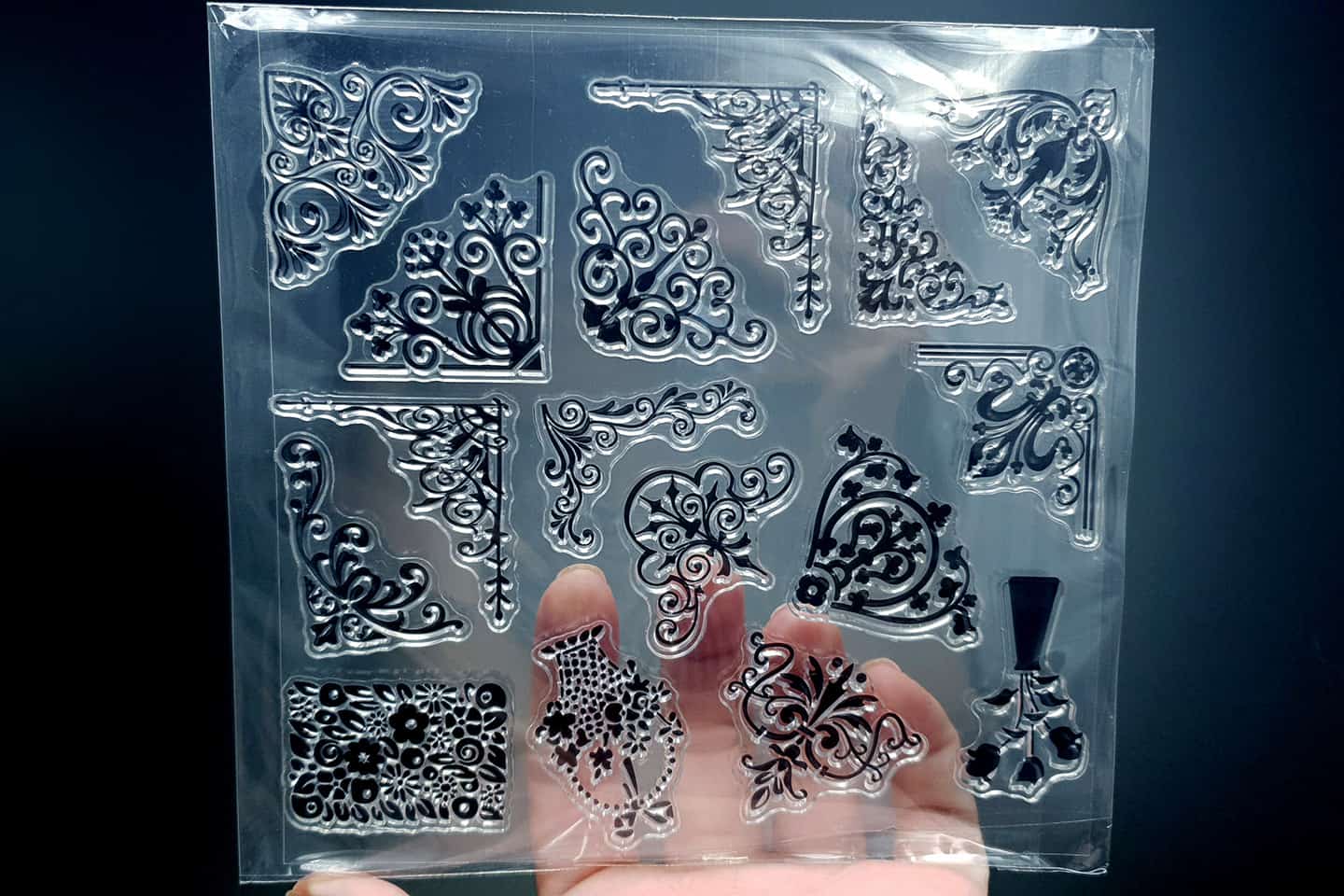 Clear Silicone Stamp "Corners" (13516)