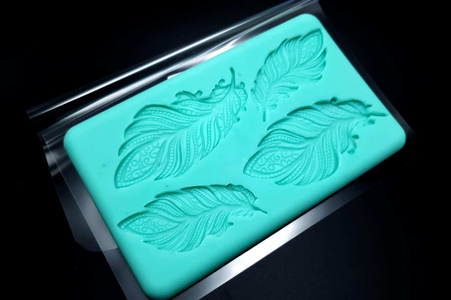 Handmade Silicone Feather Mold #1 (175x105mm) (20245)