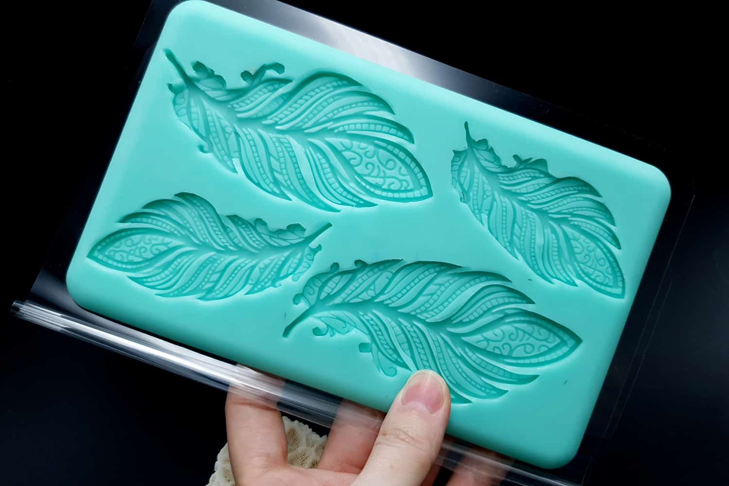 Handmade Silicone Feather Mold #1 (175x105mm) (20252)