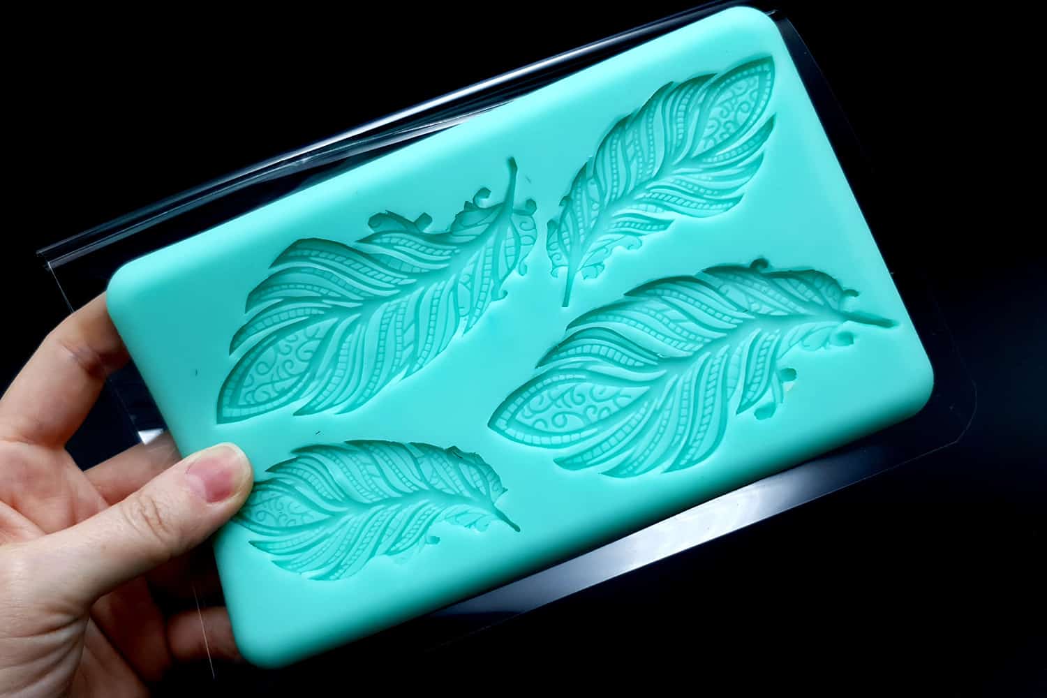 Handmade Silicone Feather Mold #1 (175x105mm) (20254)