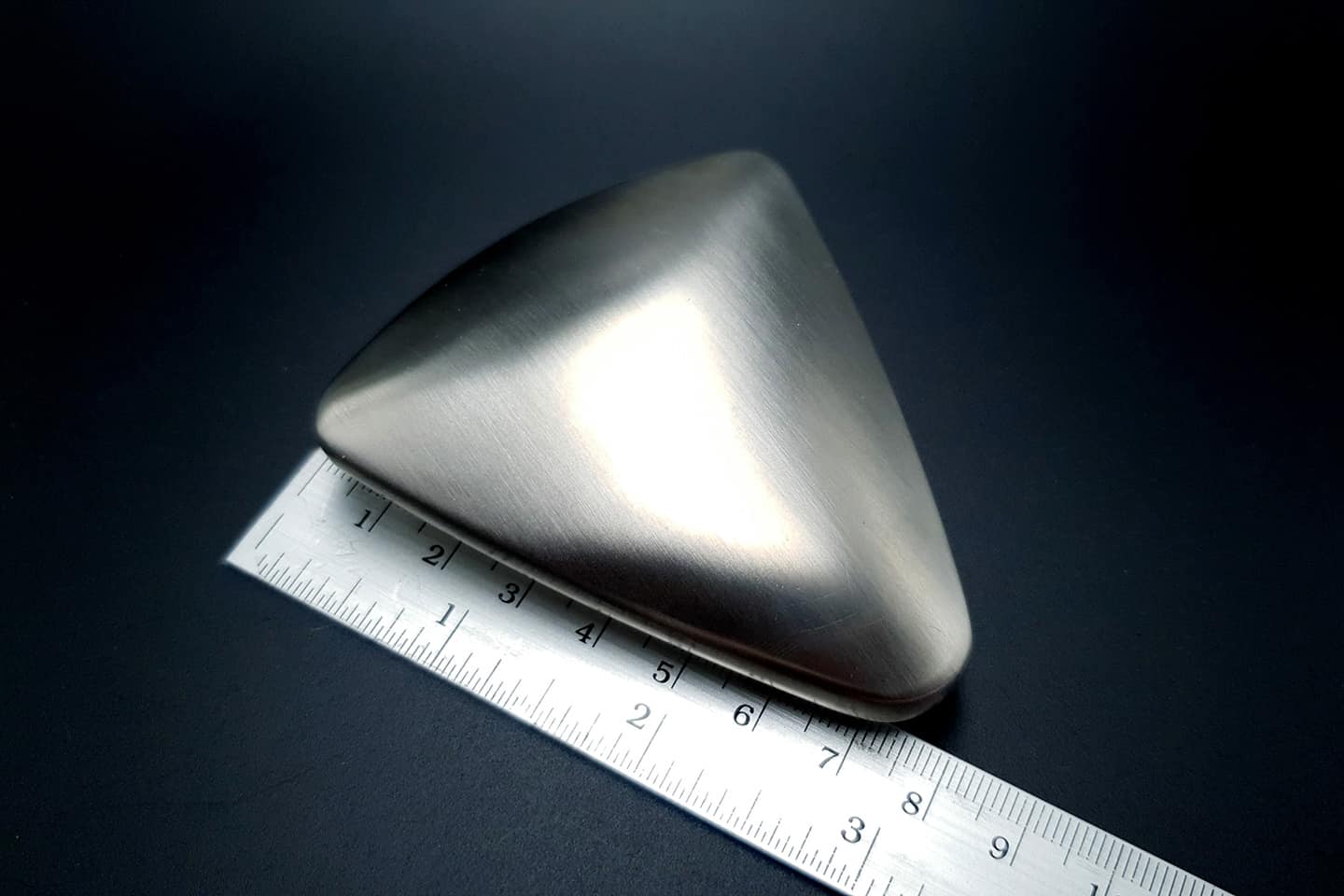 Large Triangle Domed Stainless Steel Shape Base (19880)