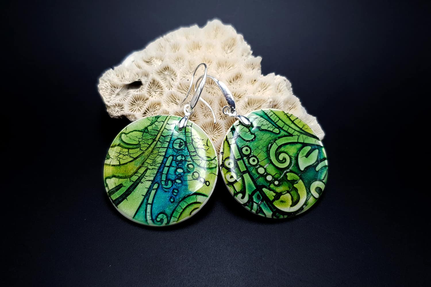 Jewelry from "Faux Glazed Cracked Ceramic" course for your inspiration #7