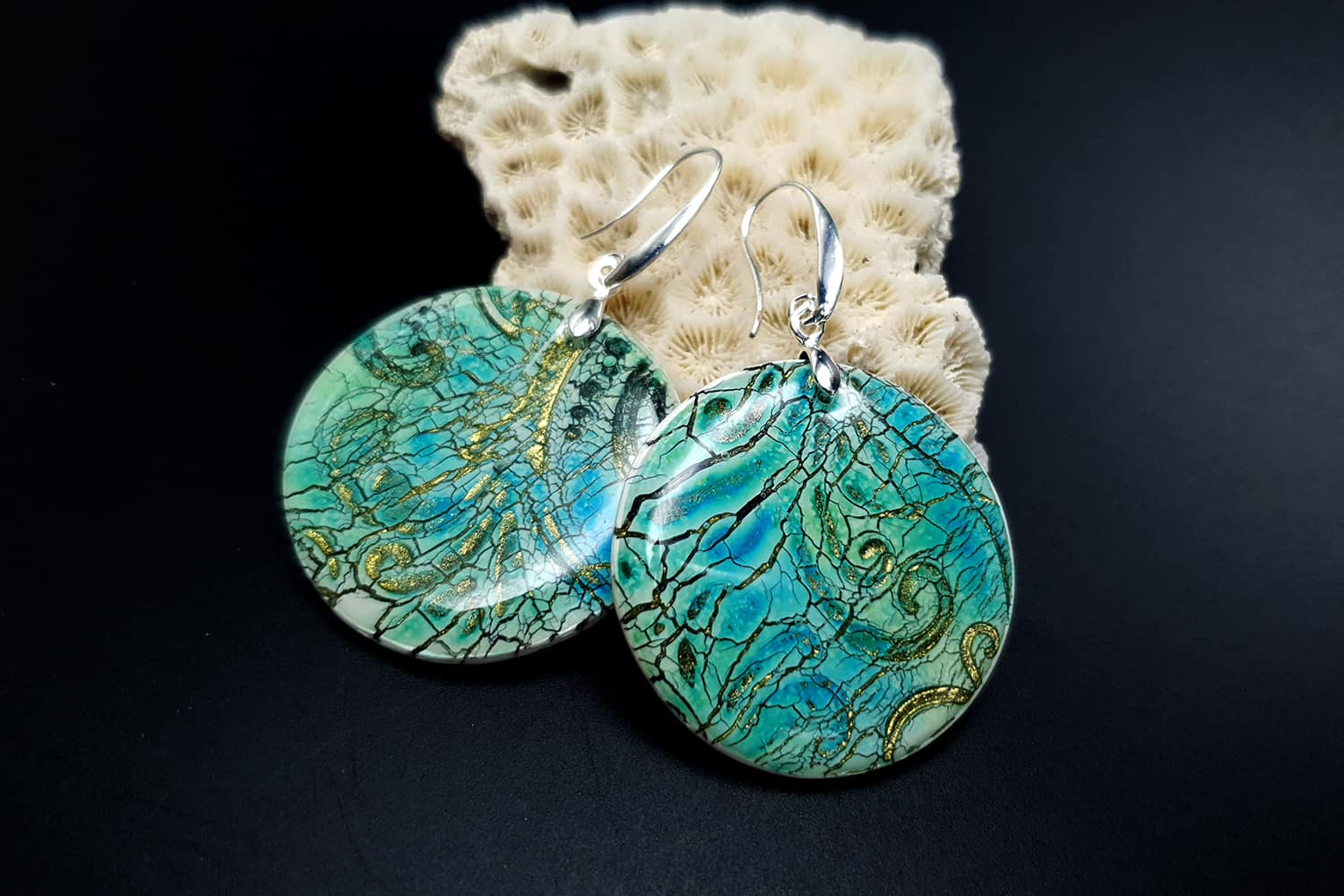 Jewelry from "Faux Glazed Cracked Ceramic" course for your inspiration #5
