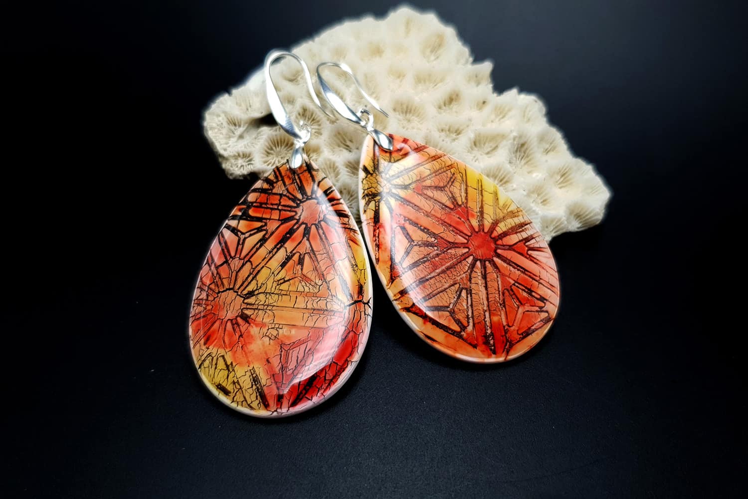 Jewelry from "Faux Glazed Cracked Ceramic" course for your inspiration #4