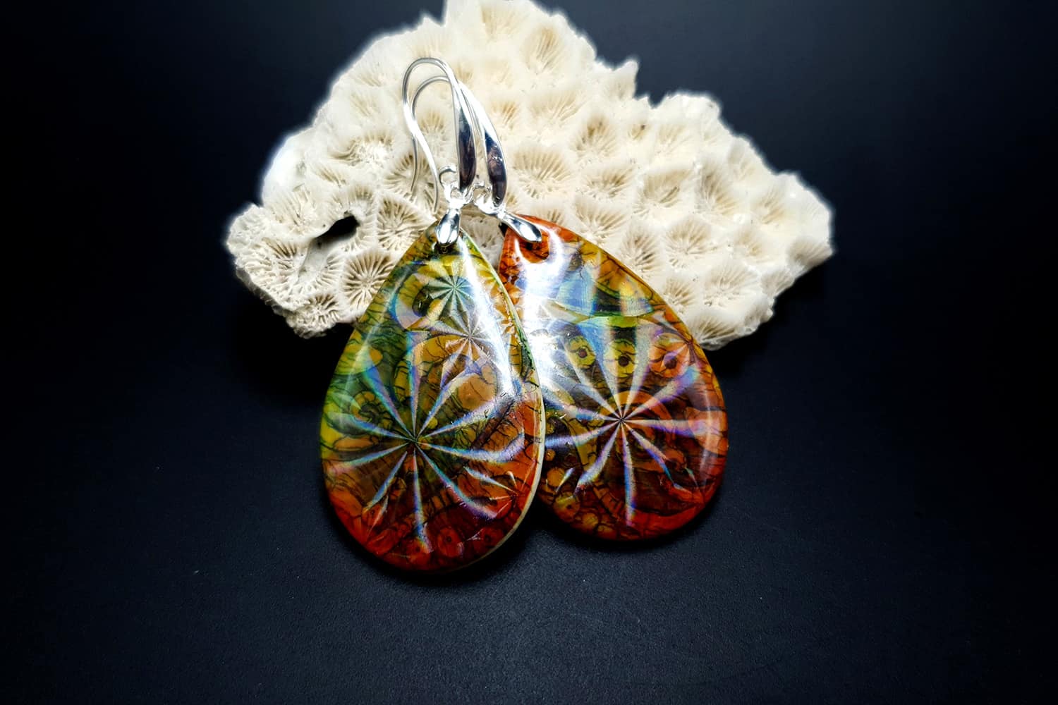 Jewelry from "Faux Glazed Cracked Ceramic" course for your inspiration #2