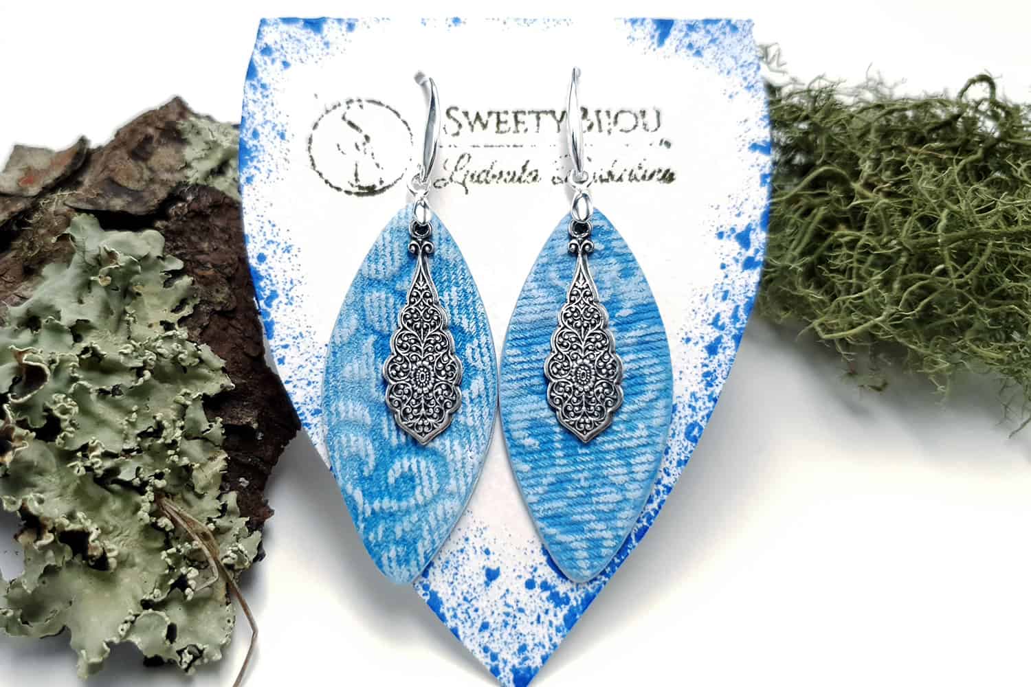 Jewelry from "Faux Jeans/Denim Fabric" course for your inspiration #14