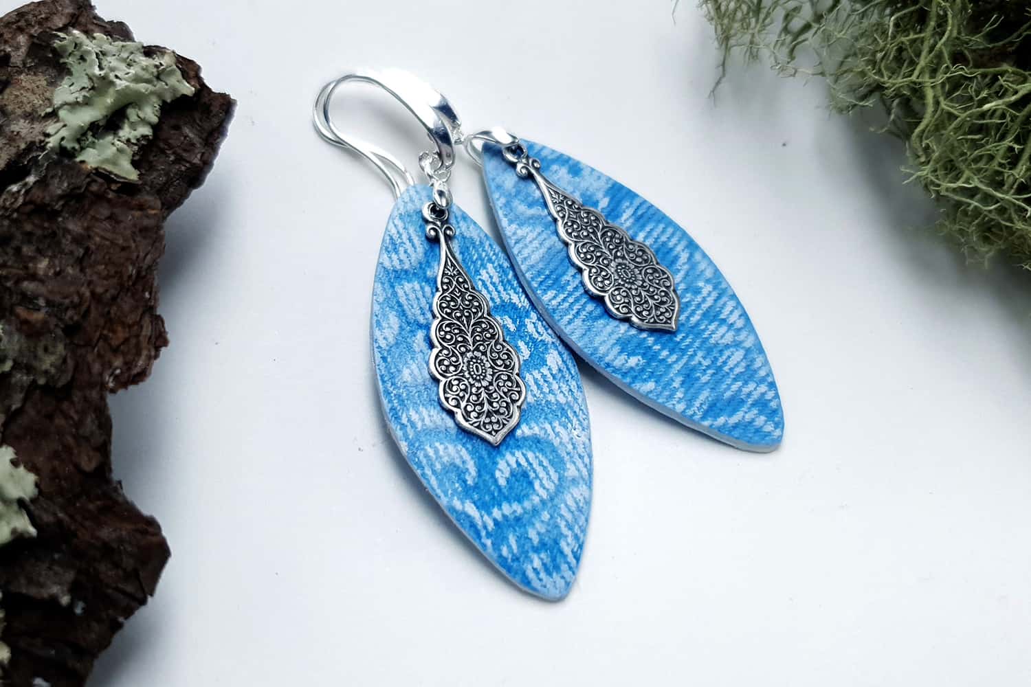Jewelry from "Faux Jeans/Denim Fabric" course for your inspiration #13