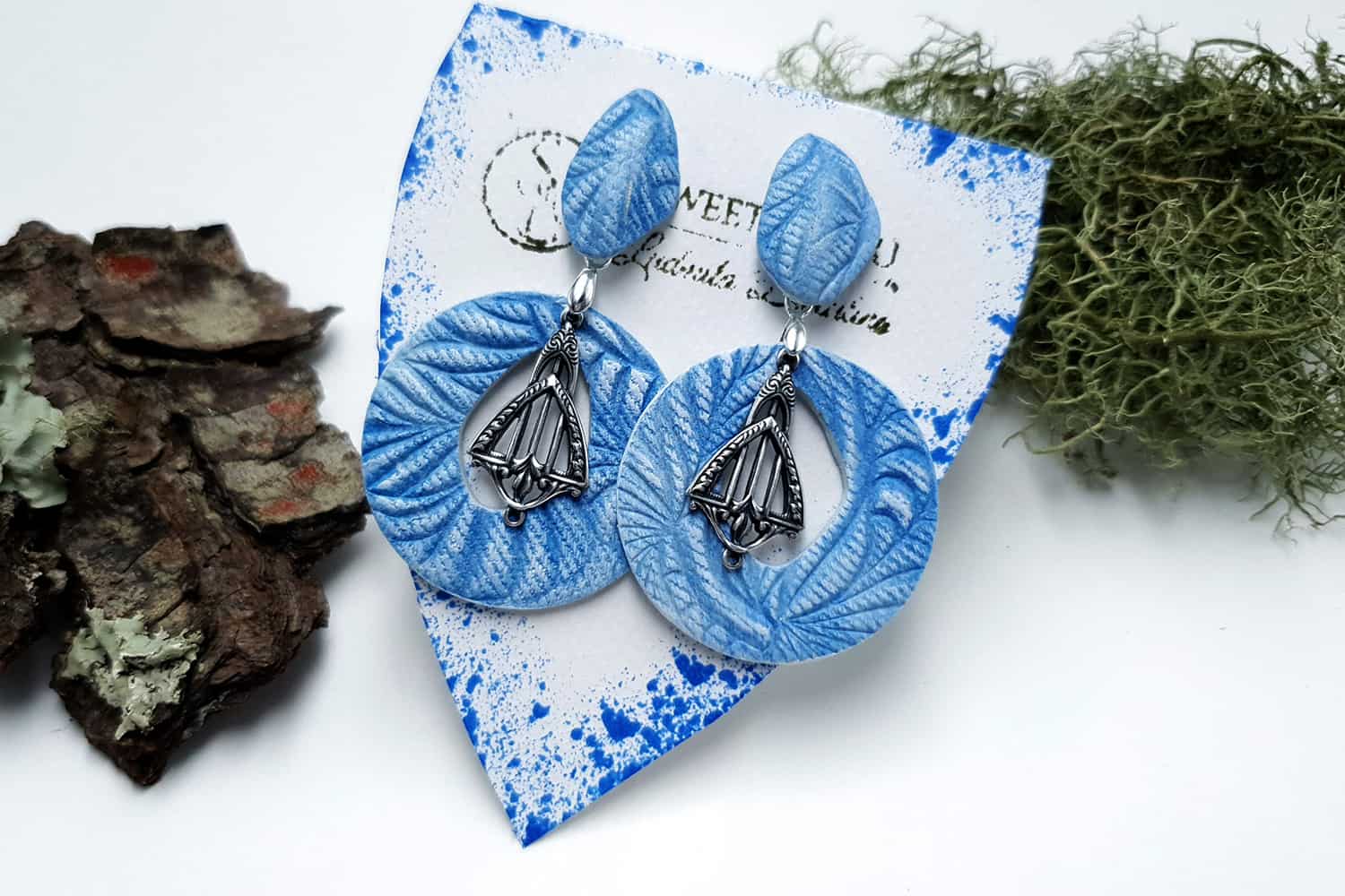 Jewelry from "Faux Jeans/Denim Fabric" course for your inspiration #12