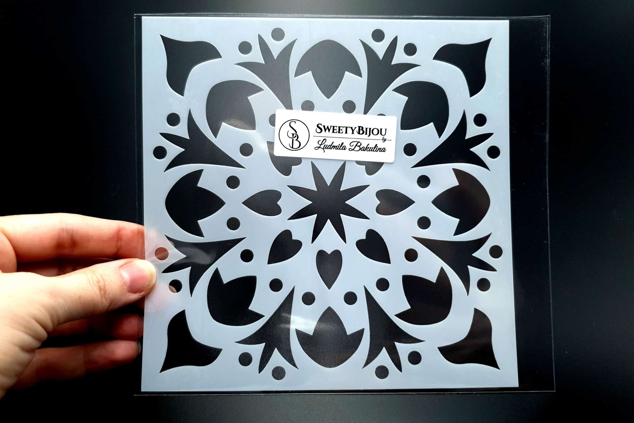 "Winter Snowflake" Plastic Stencil (1pcs) (21062)