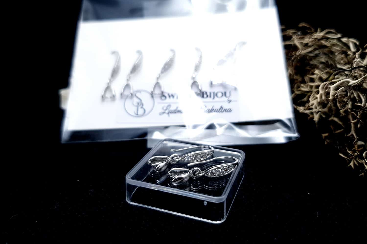 Genuine 925 Sterling Silver Clasp Hook Earrings Findings (21478)