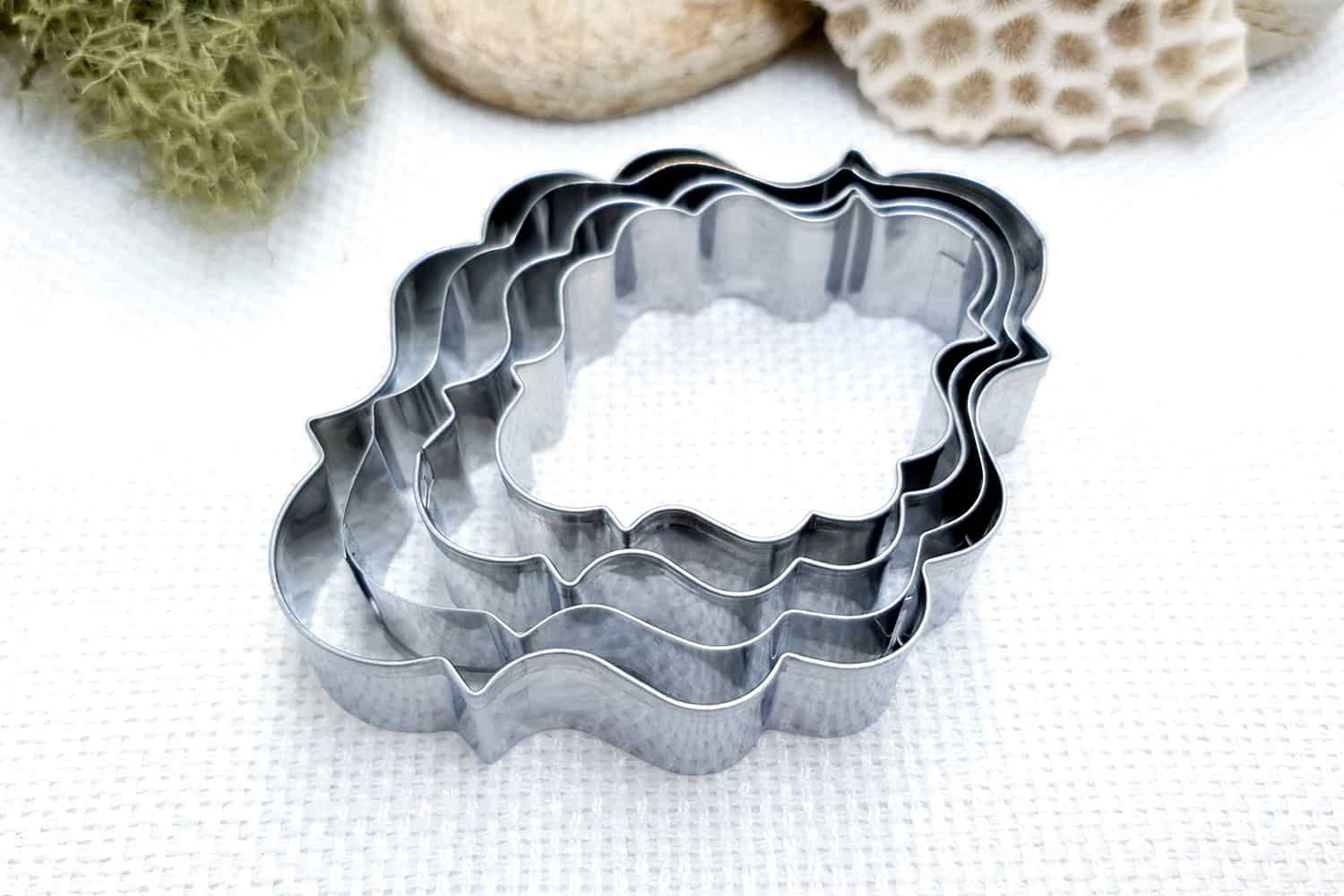 4 pcs stainless steel oval-shaped cookie cutters (22779)