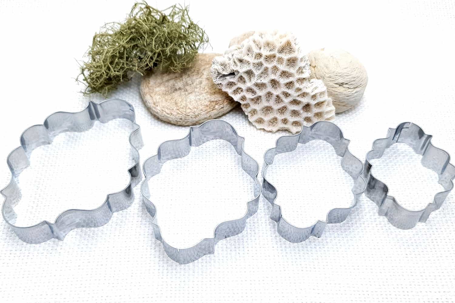 4 pcs stainless steel oval-shaped cookie cutters (22782)