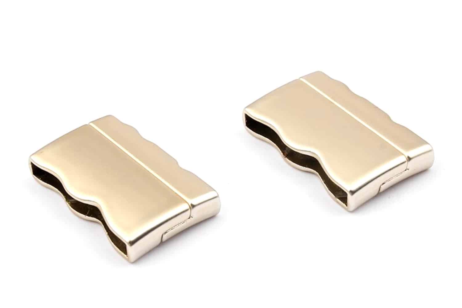 Golden Color Magnetic Clasps - 2 pairs (23291)