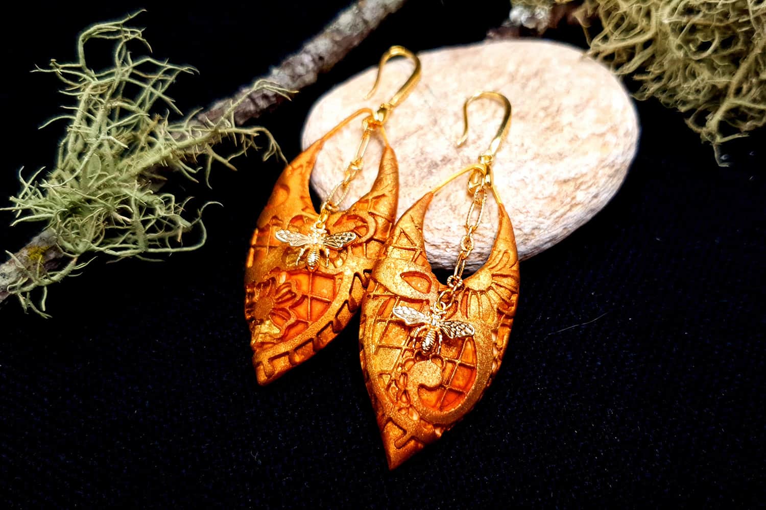 Earrings "Eldorado" with Bees #24277